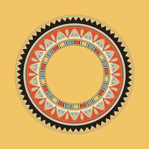 Egyptian national round pattern — Stock Vector