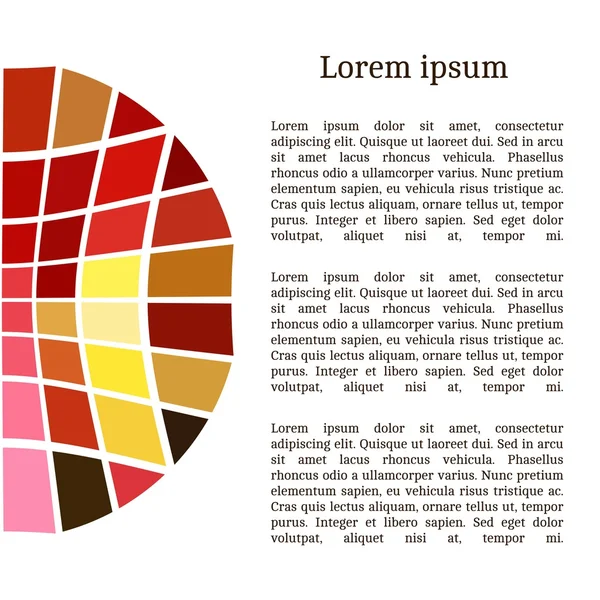 Uitnodigingskaart met abstract mozaïek patroon — Stockvector