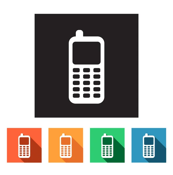 Flat Icons (Telefon, Telefon, Kommunikation)) — Stockvektor