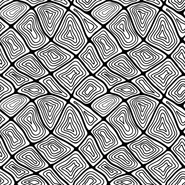 FreeHand abstrakta sömlösa mönster — Stock vektor