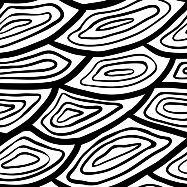 FreeHand abstracte naadloze patroon — Stockvector