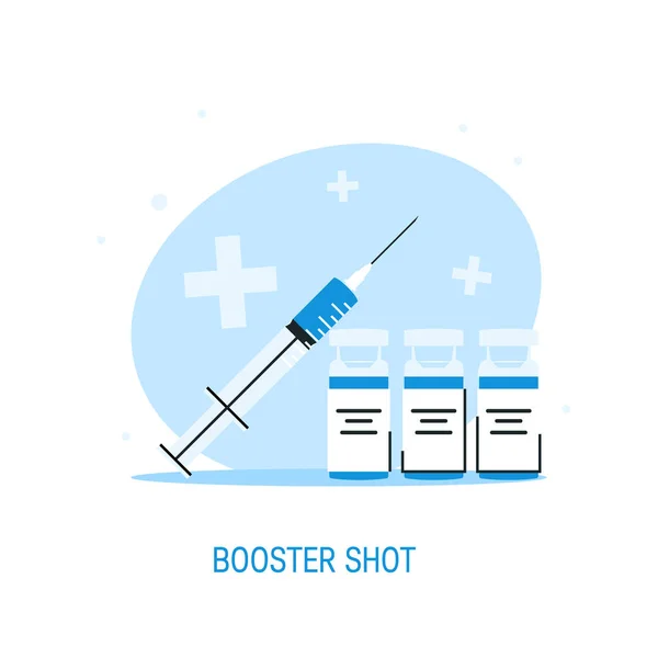 Immune booster shot, ícone de vetor em vista isométrica — Vetor de Stock