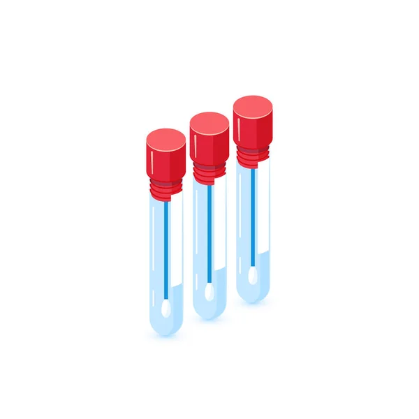 Teste PCR, ícone vetorial em estilo plano —  Vetores de Stock