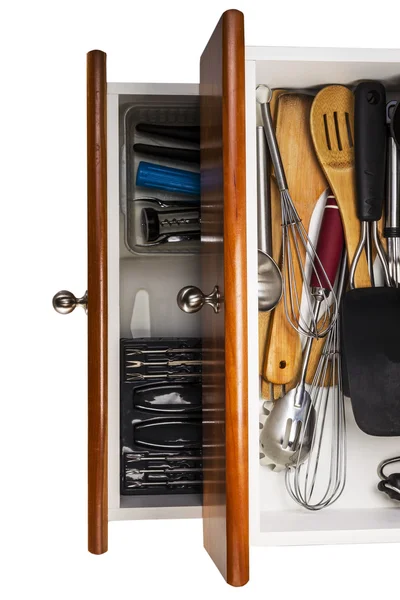 Open Kitchen Drawers — Stock Photo, Image