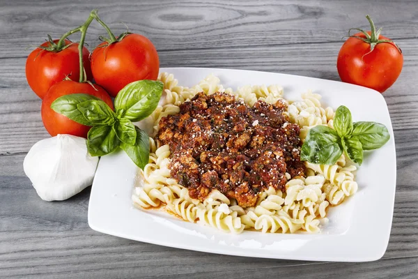 Meat sauce Pasta — Stock Photo, Image