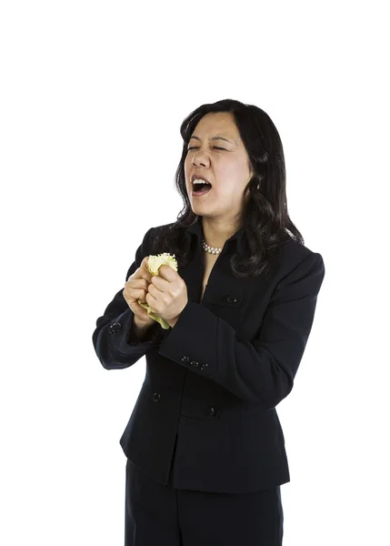 Stressed Asian Woman — Stock Photo, Image