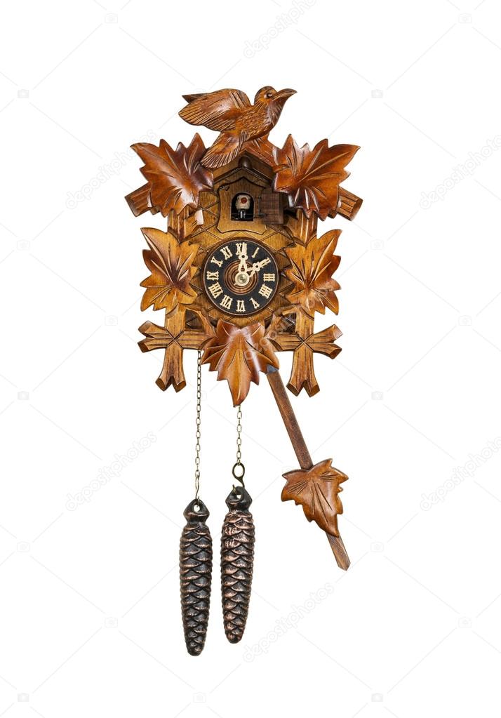 Traditional Cuckoo Clock Sounding on the Hour