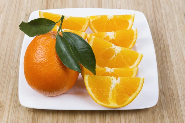 Fresh Fruit on a White Plate — Stock Photo, Image