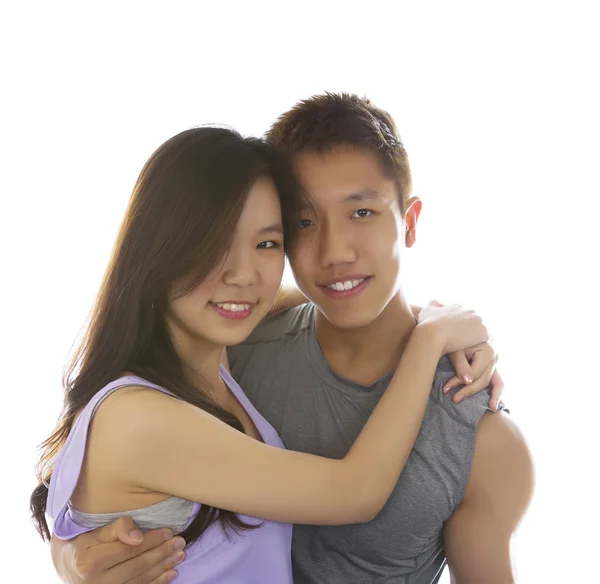 Young Adult Couple Showing happiness being together — Stock Photo, Image