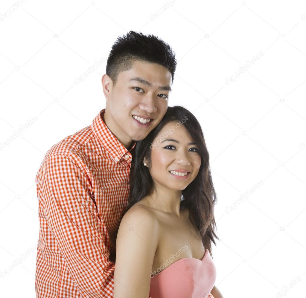 Young Adult Couple showing happiness