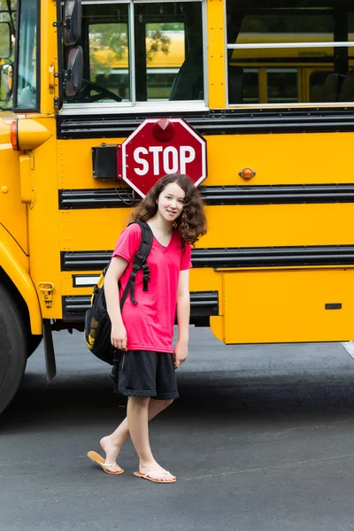 Young Girl Student back in Grade School — Stockfoto