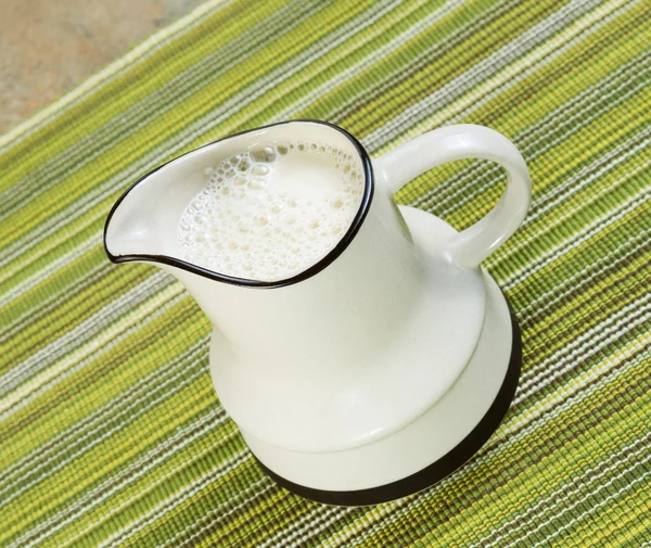 Brocca di latte di soia — Foto Stock