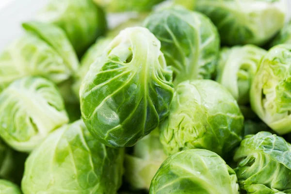 Freshly Clean Bushel Sprouts in a Pile — Stok Foto