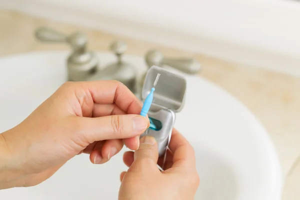 Dentifricio e tempo di lucentezza — Foto Stock