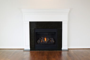Large Natural Gas Fireplace  clipart