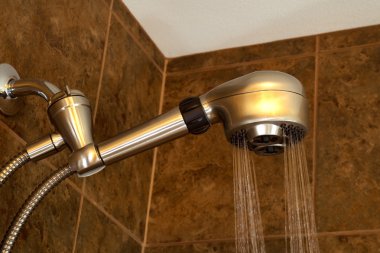 Modern duş kafa koşu 