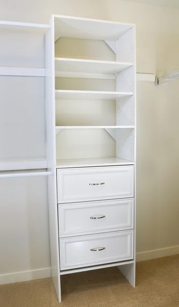 Modern Shelving for bedroom closet — Stock Photo, Image