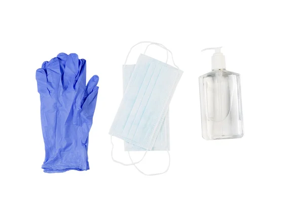 Produtos de higiene pessoal sobre fundo branco — Fotografia de Stock