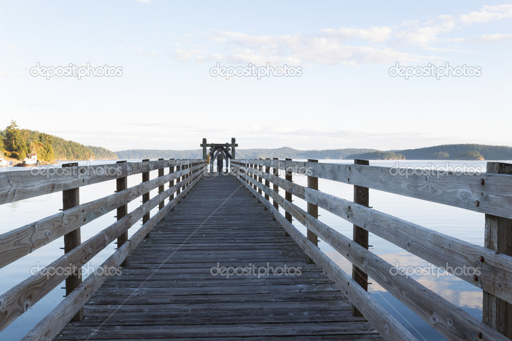 Wooden Walkway in Orcas Island Harbor 