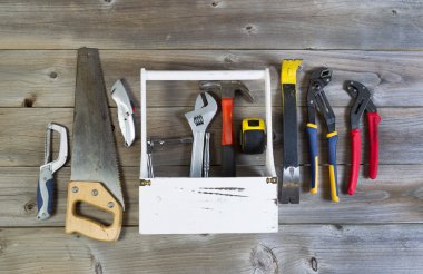 sahibi yıpranmış Wood ile temel araçlar
