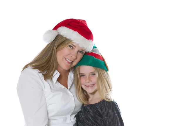 Mother and daughter in the holiday mood — Stock Photo, Image