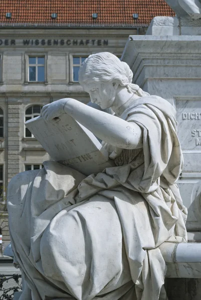 Allegory of History of Schiller Monument in Berlin — Stock Photo, Image