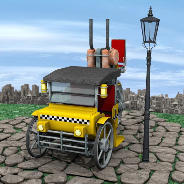 Steam Cab-Taxi — Stock Photo, Image