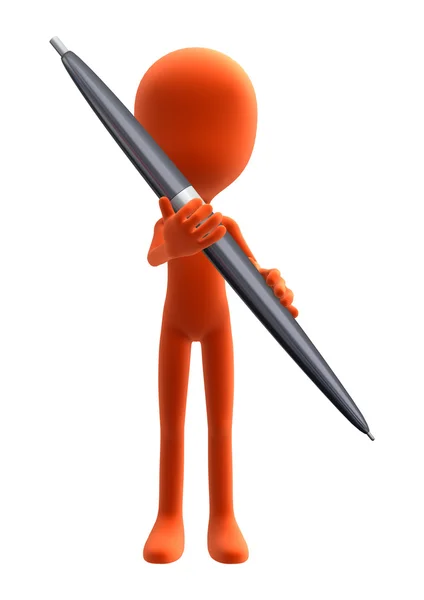 Holding a Pen — Stock Photo, Image