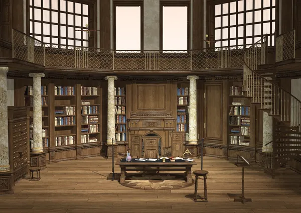 Biblioteca antica — Foto Stock