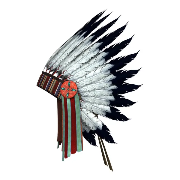 Inheemse Amerikaanse oorlog motorkap — Stockfoto