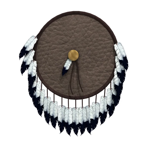 Escudo de guerra nativo americano — Fotografia de Stock