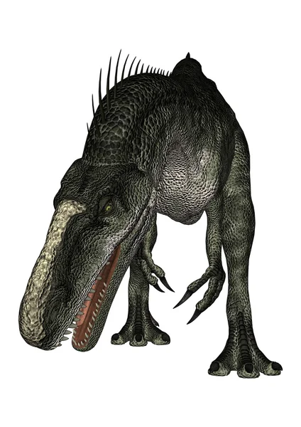 Динозавр monolophosaurus — стокове фото
