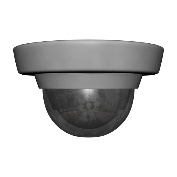 Beyaz güvenlik dome kamera — Stok fotoğraf