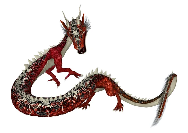 Red Estern Dragon — Stock Photo, Image