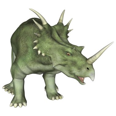 Aggressive Dinosaur Styracosaurus clipart