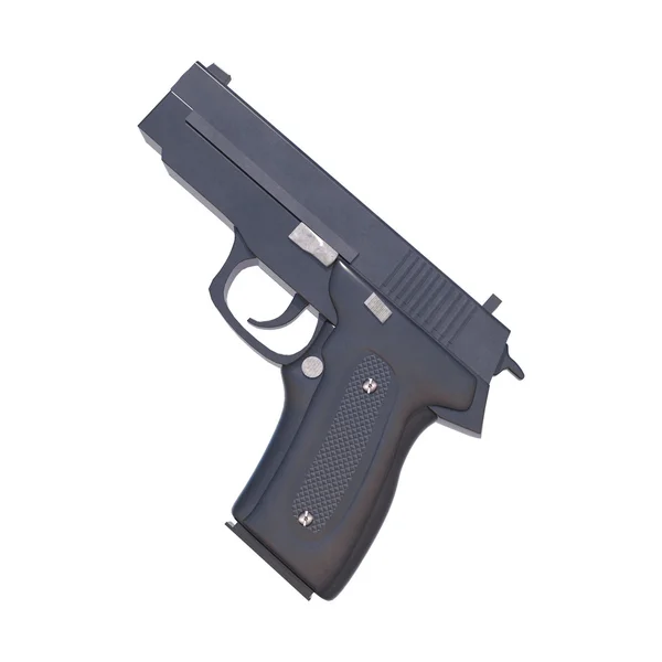 Pistol on White — Stock Photo, Image