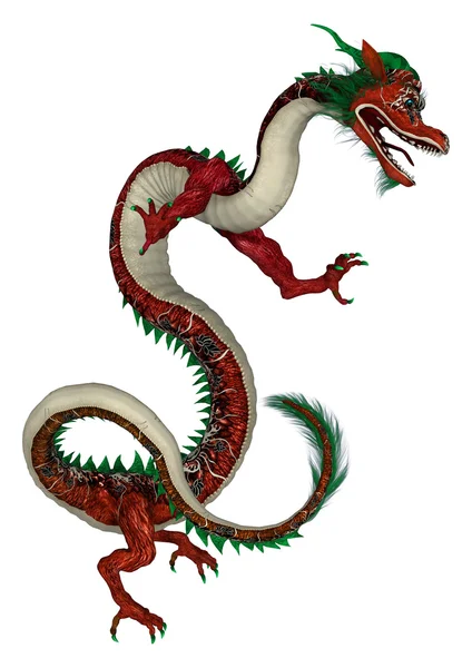 Red Eastern Dragon — Stock Photo, Image