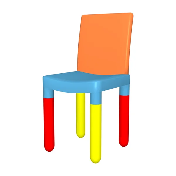 Färgglada barn stol — Stockfoto