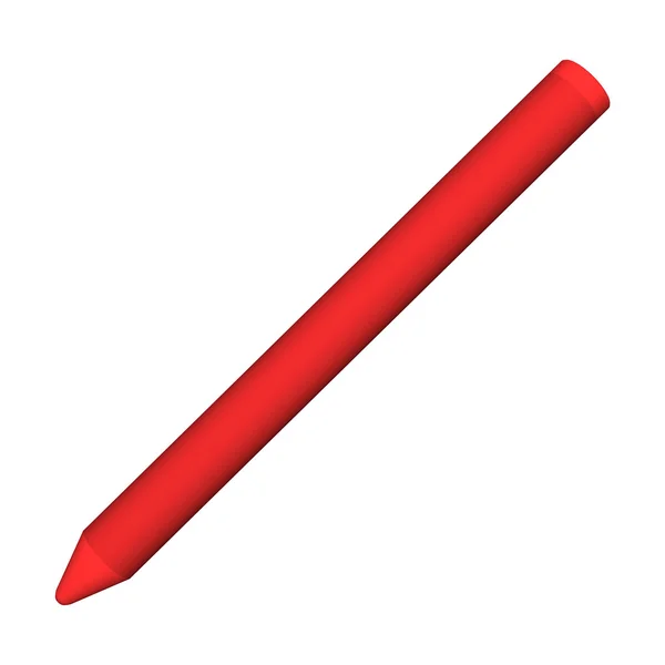 红色的蜡笔 — 图库照片