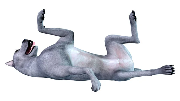 Representación Perro Azul Great Dane Aislado Sobre Fondo Blanco — Foto de Stock
