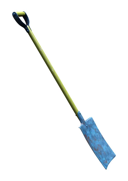 Rendering Single Shovel Isolated White Background — Stock Photo, Image