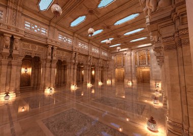 Percian sarayının 3D görüntülemesi