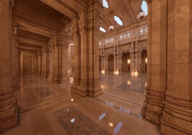 Percian sarayının 3D görüntülemesi