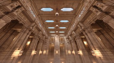 Percian sarayının 3D görüntülemesi