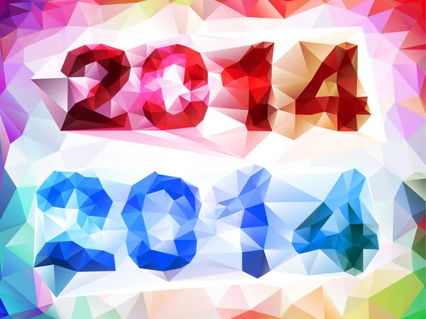 Texto Ano 2014 —  Vetores de Stock