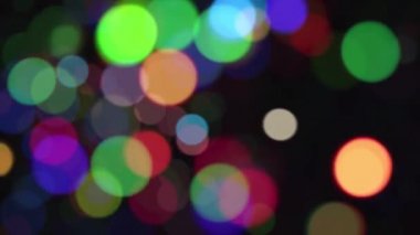 Büyük bir bokeh filmi, parlayan sihirli ışıklar. Soyut görüntüler.