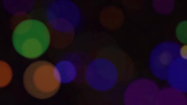 Big bokeh movie, multicolour magical lights. Abstract footage. — ストック動画