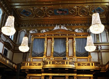 Music hall in Musikverein clipart