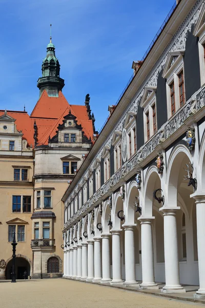 Верховая езда в Дрездене — стоковое фото