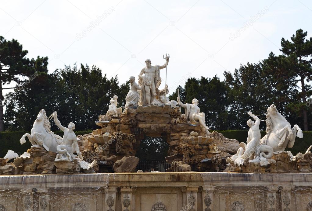 Neptune Fountain at the Schonbrunn